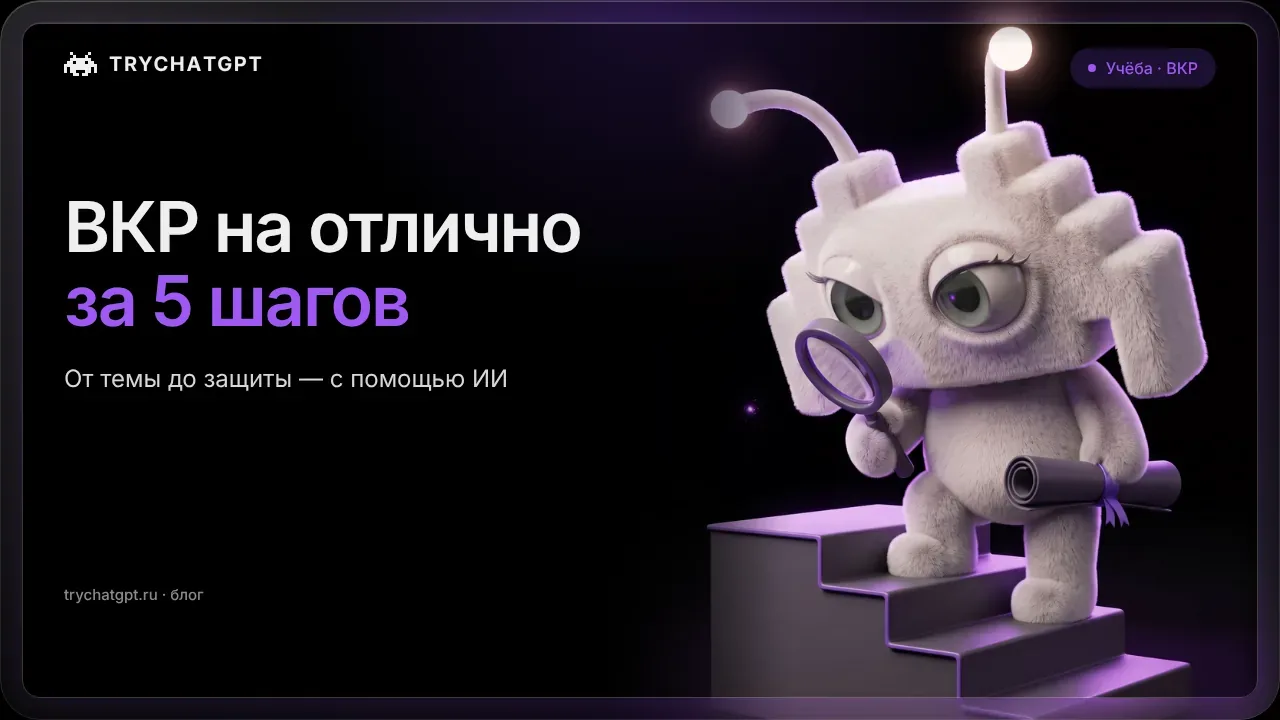 ВКР на отлично: 5 шагов с ИИ для написания дипломной работы