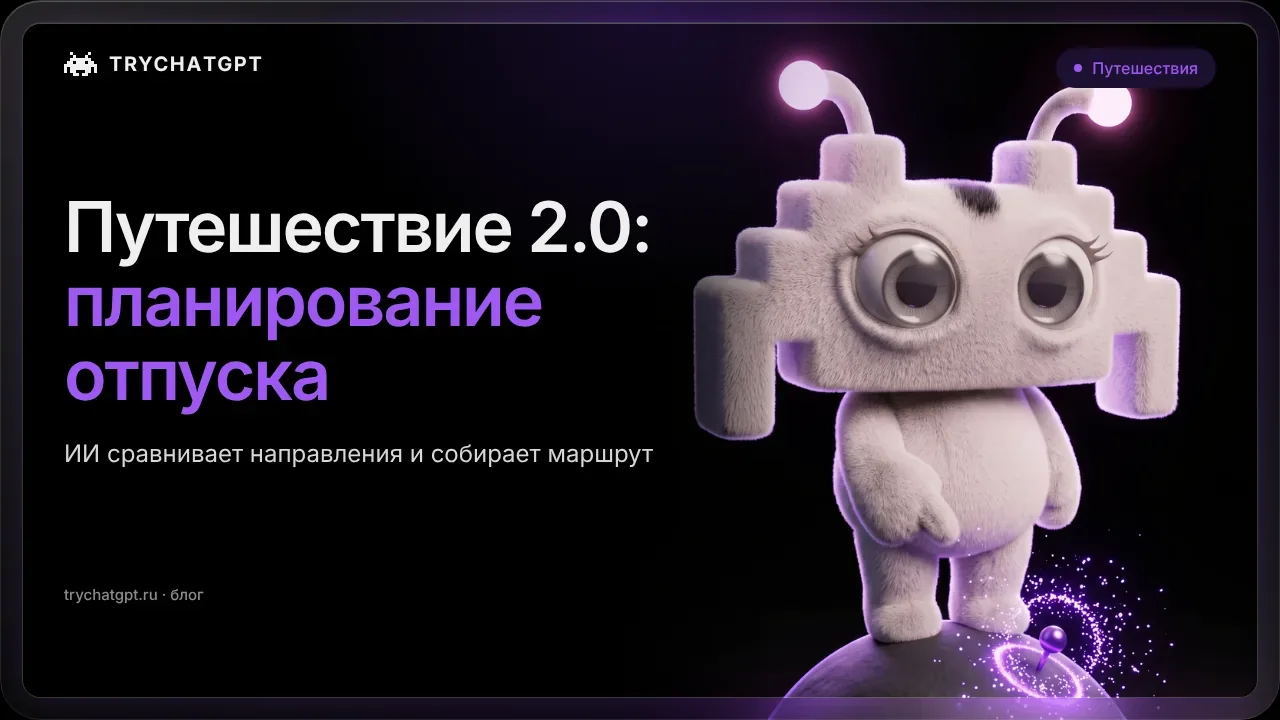 Идеальное путешествие с ИИ 2.0: планирование отпуска