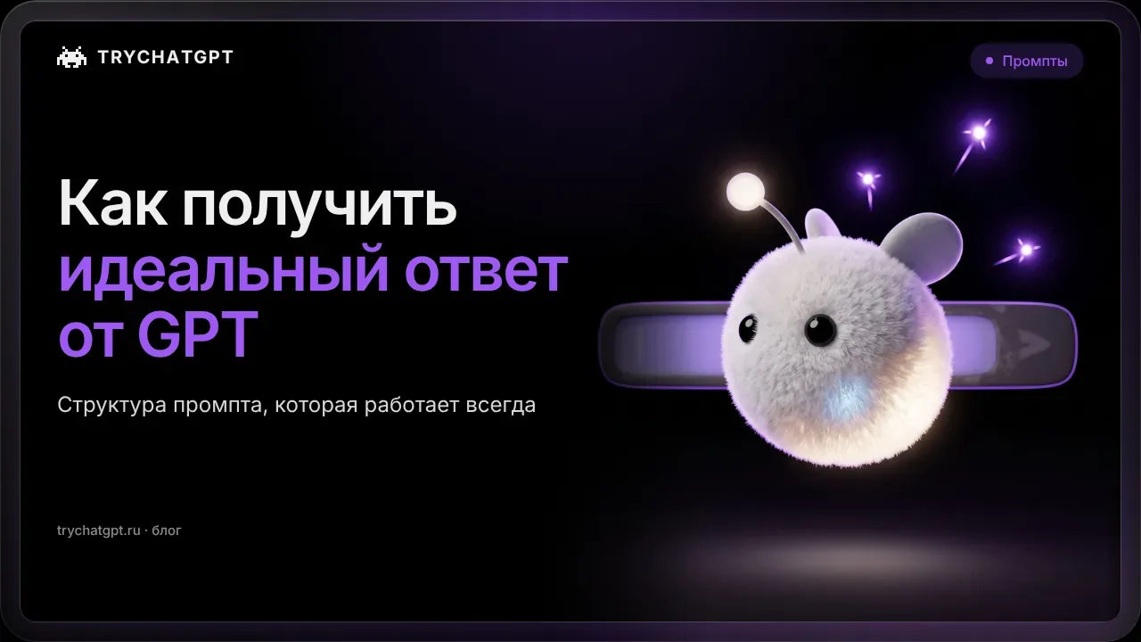 Как получить идеальный ответ от GPT: чек-лист и пошаговый метод