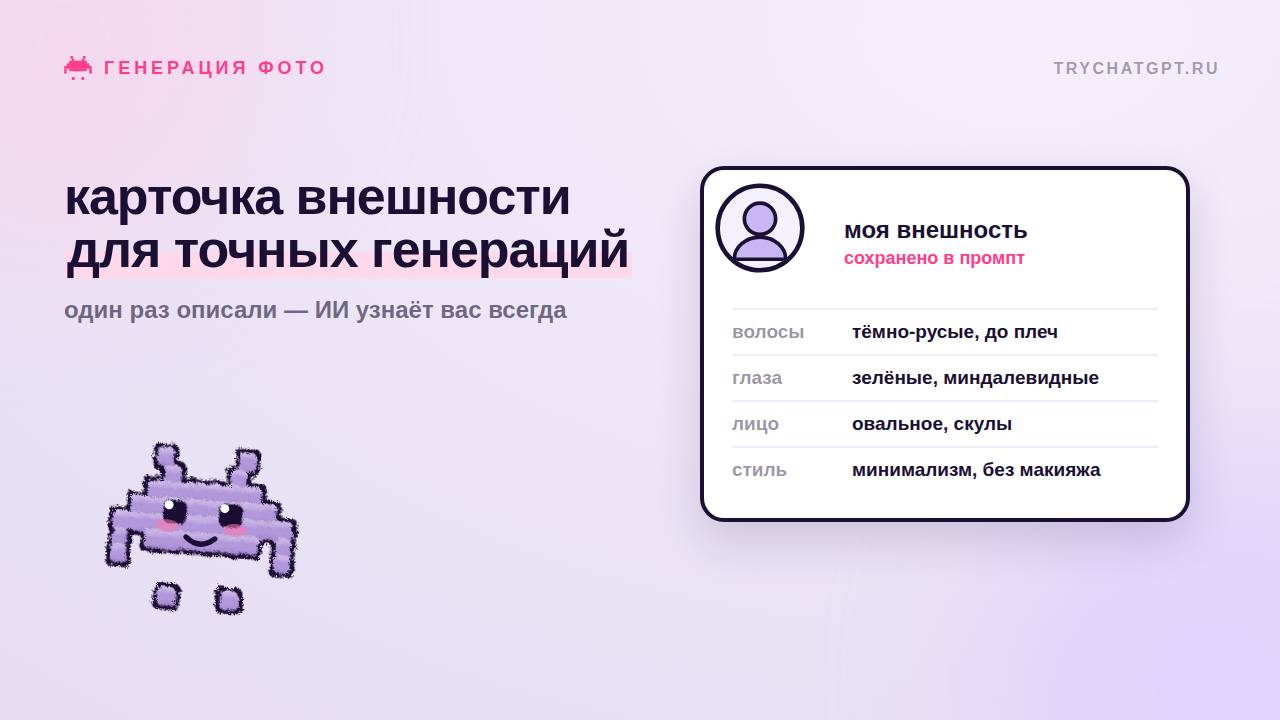 Создаем персональную AI-карточку внешности для точных генераций