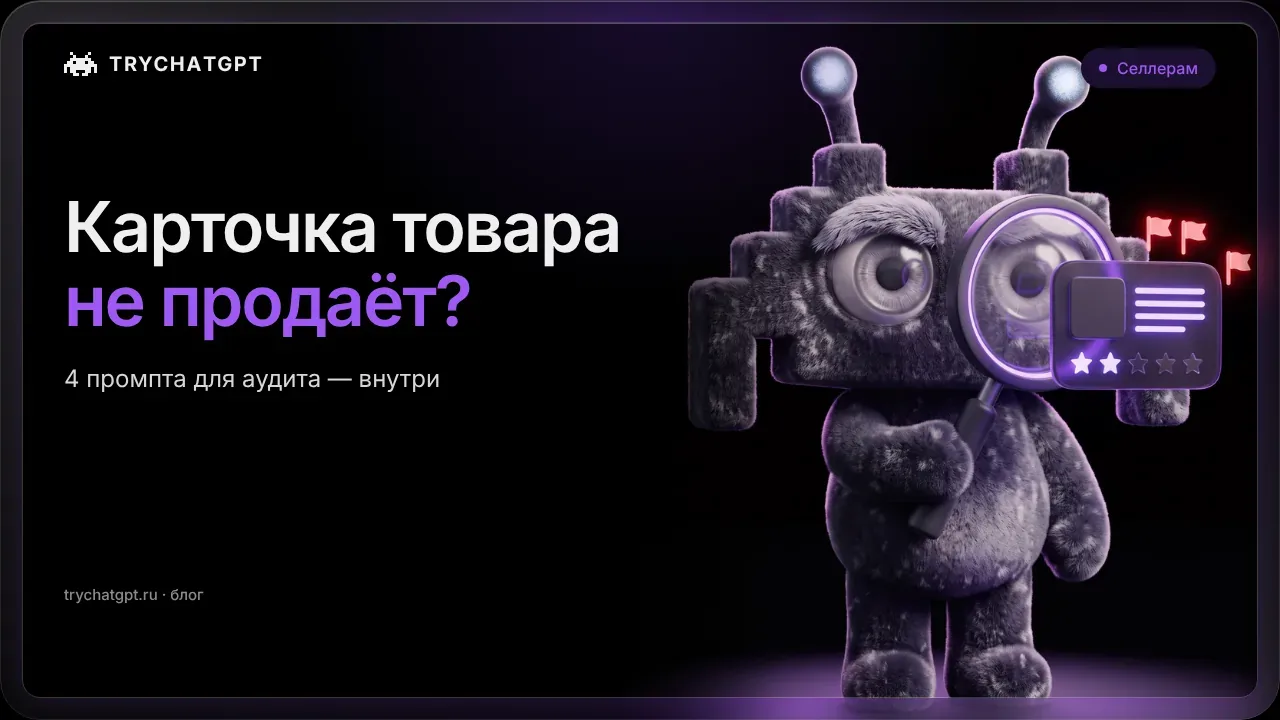 Делаем карточку товара с помощью ии 