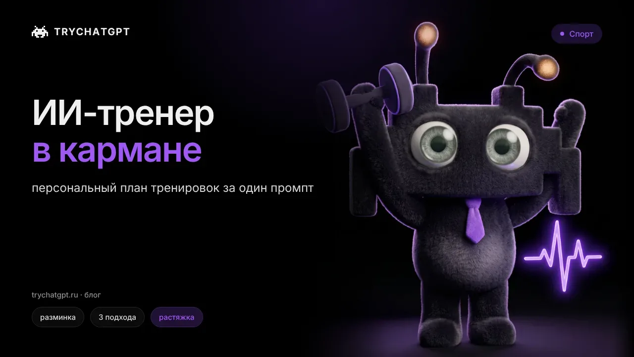 ИИ-фитнес-тренер: лучшие промпты для тренировок и питания