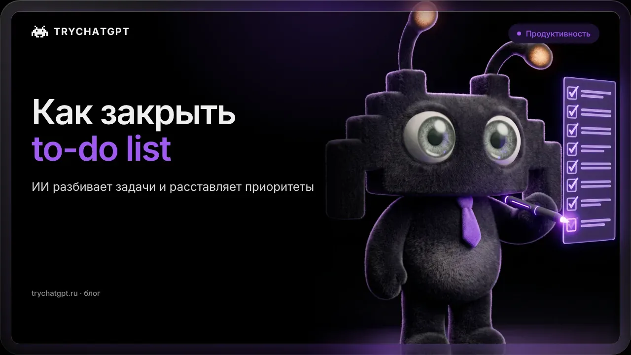 Как закрыть to-do list с помощью ИИ: промт для продуктивности