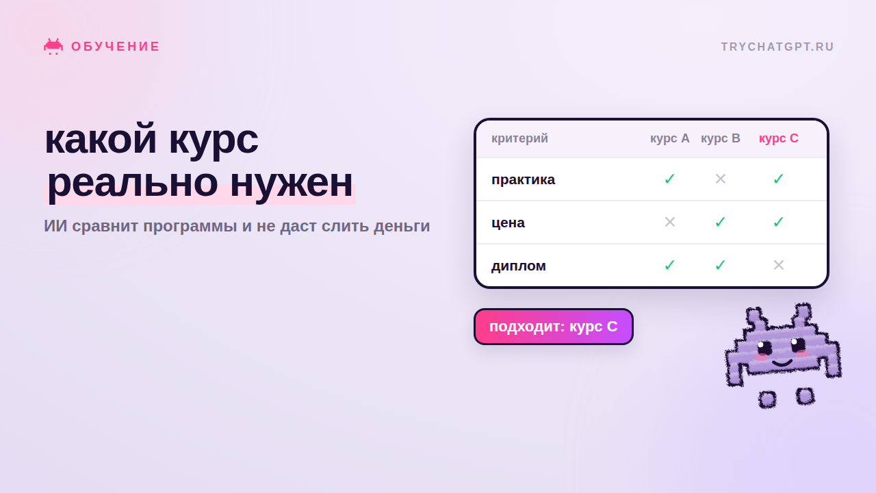Как ИИ поможет выбрать обучение: промпт для саморазвития