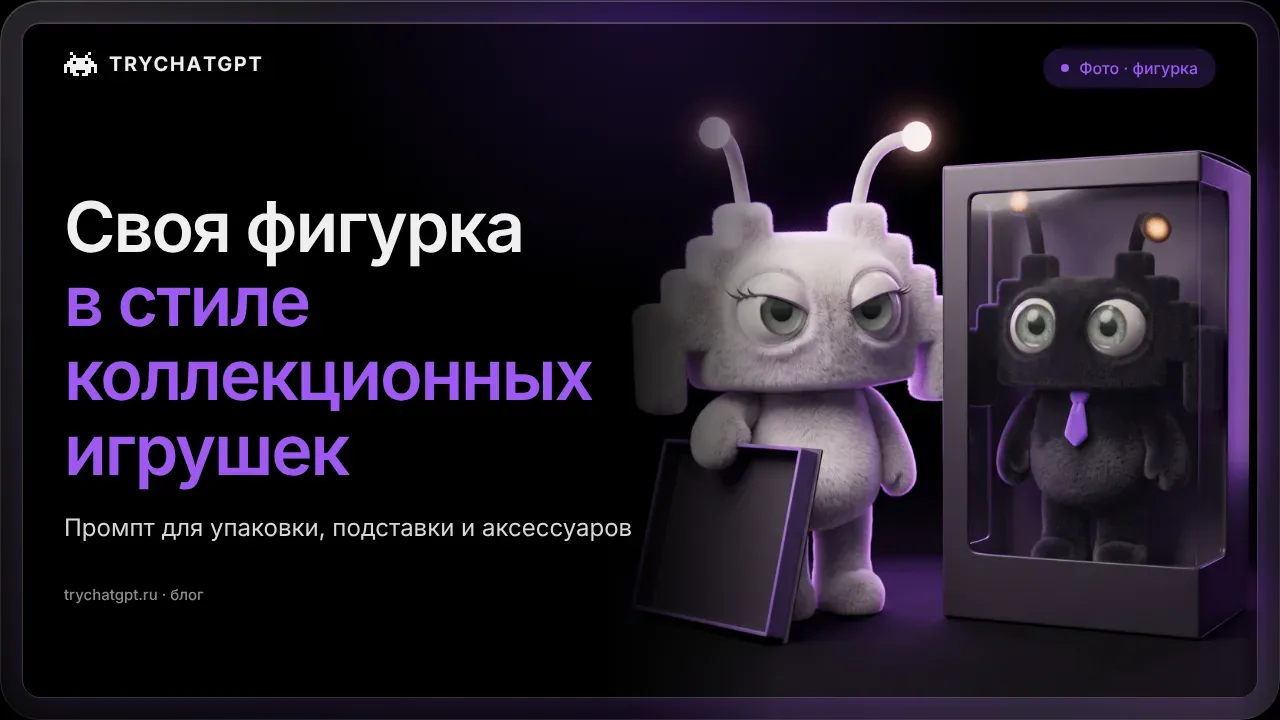 Создайте свою Pop Mart фигурку: промпт для TryChat