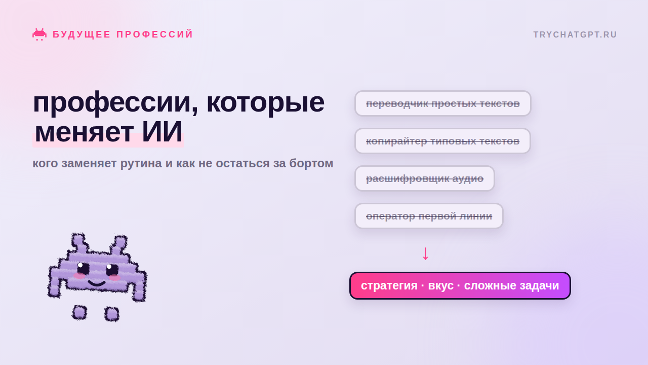 Профессии, которые умирают из-за ИИ: как адаптироваться