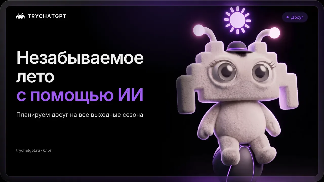 ИИ для планирования досуга: как сделать лето незабываемым