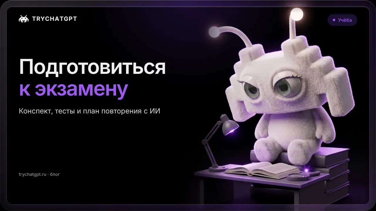 Как подготовится к экзамену с помощью нейросети