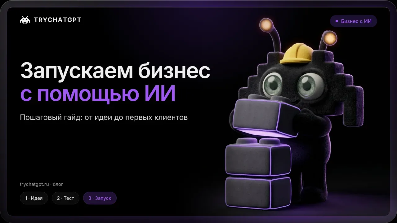  Строим бизнес с ИИ: пошаговый гайд от TryChatGPT.ru