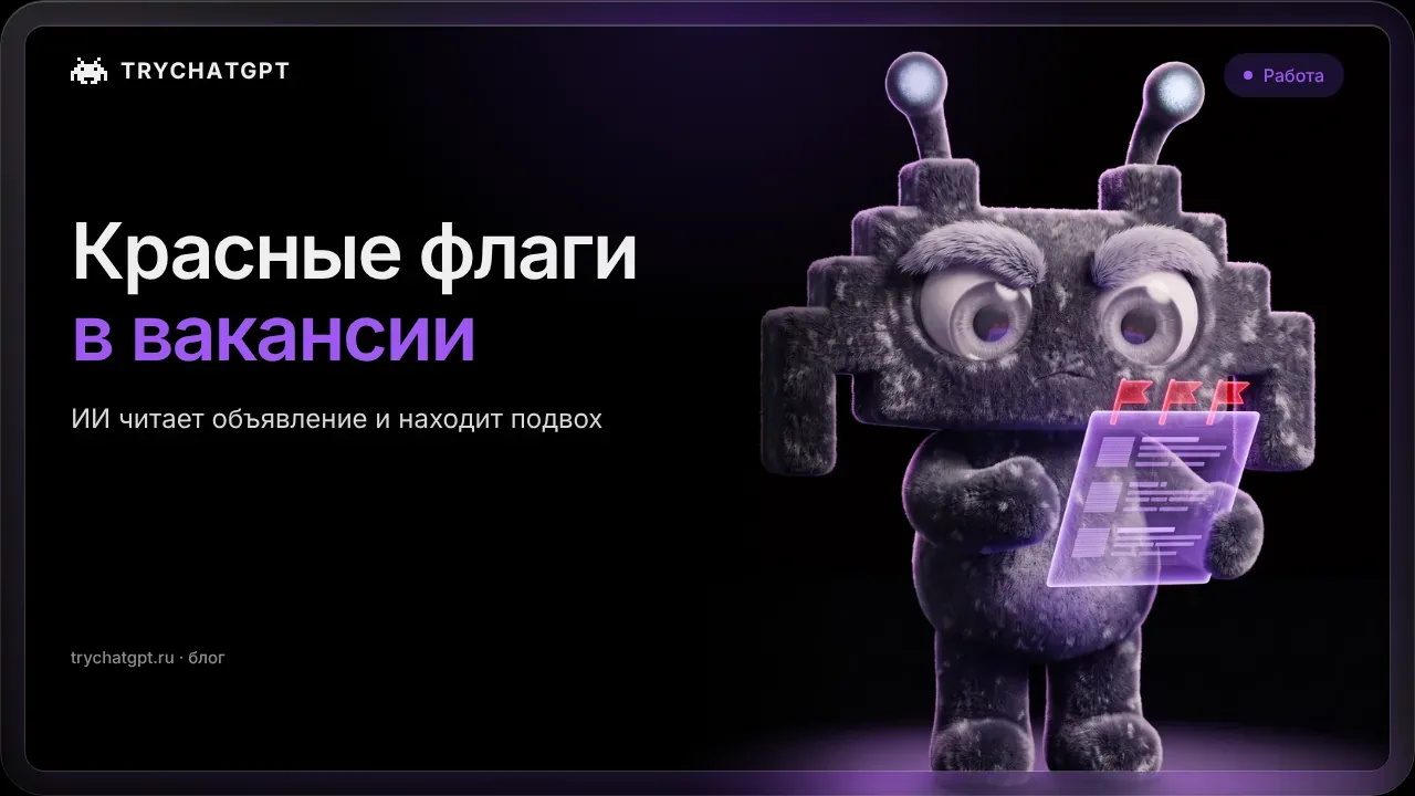 ИИ поможет найти красные флаги в вакансии: анализ рынка труда